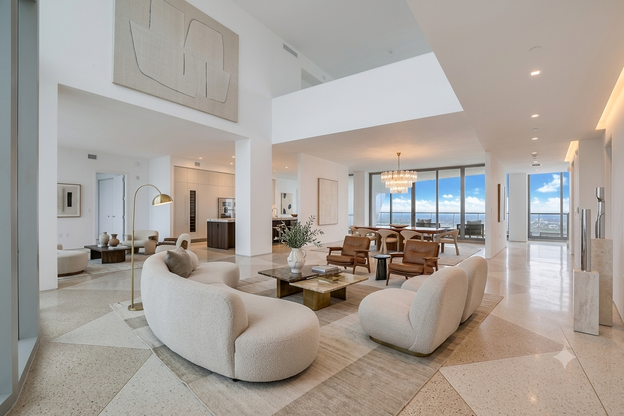 Jade Signature Penthouse Sunny Isles Beach Staged