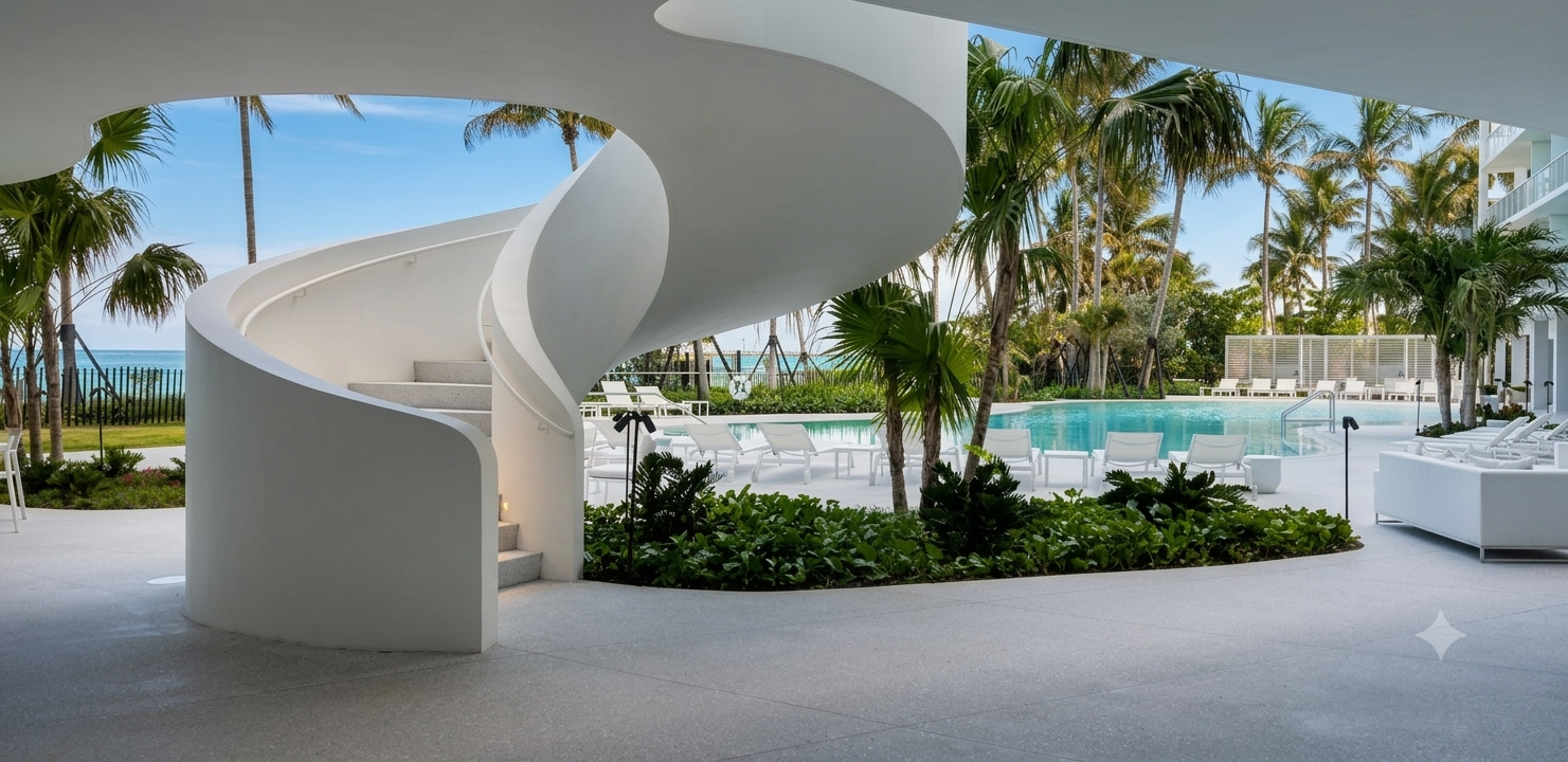 Jade Signature Pool Deck Stairwell